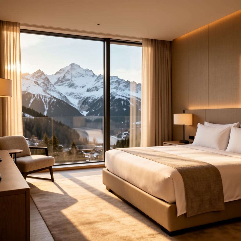 Suite de luxe avec vue sur la montagne